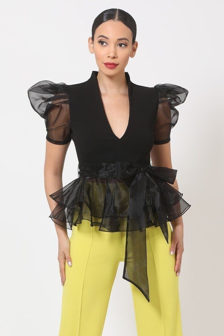 Simple Organza Top Styles 