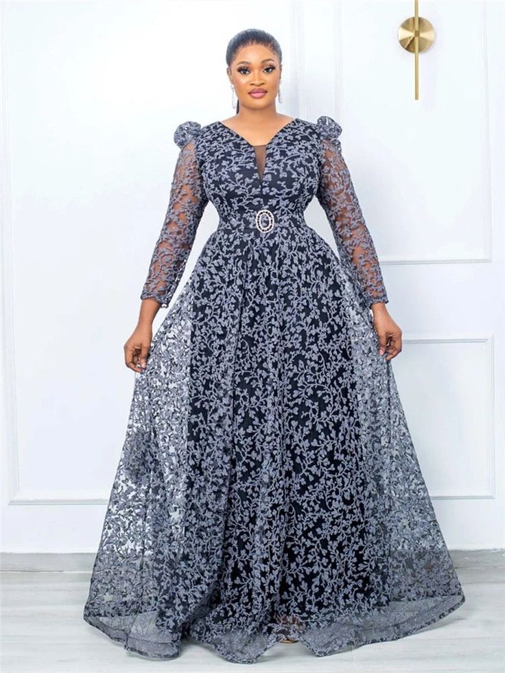 Long Flare Gown Styles 