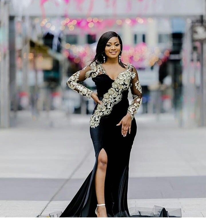 Velvet Gown Styles with Stones
