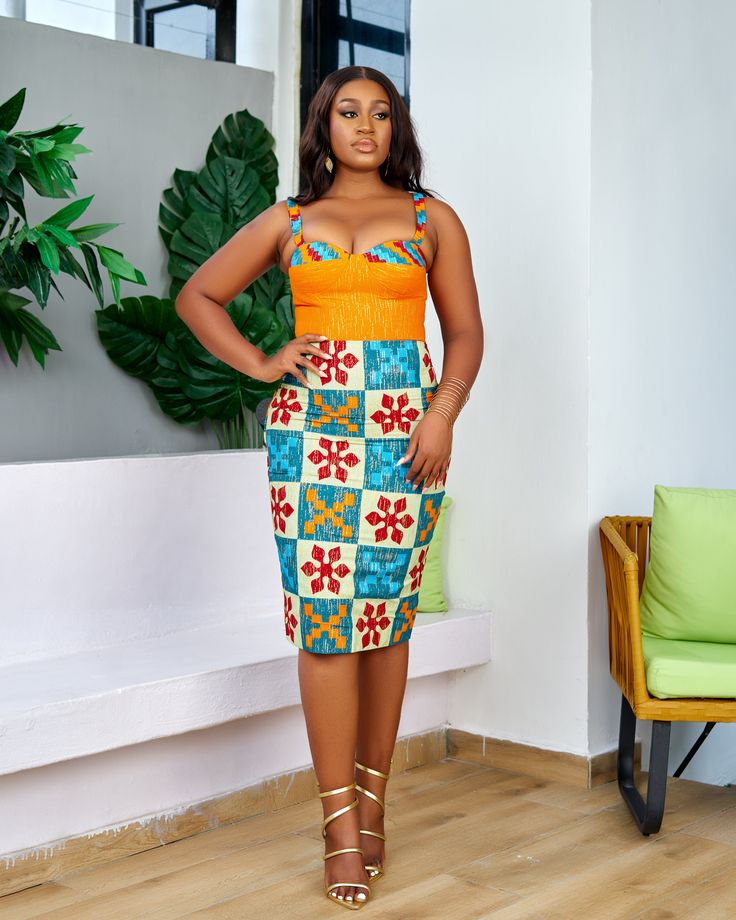 Simple Kente Dress Styles