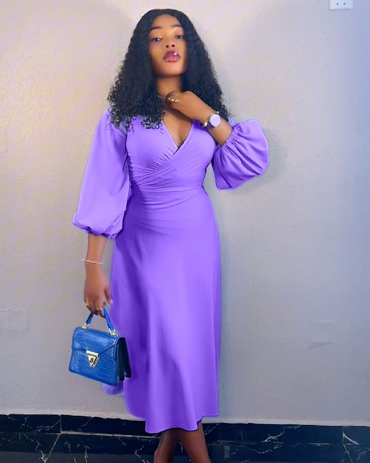 Crepe Material Styles for Long Gown 