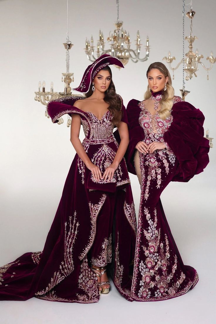 Velvet Gown Styles with Stones