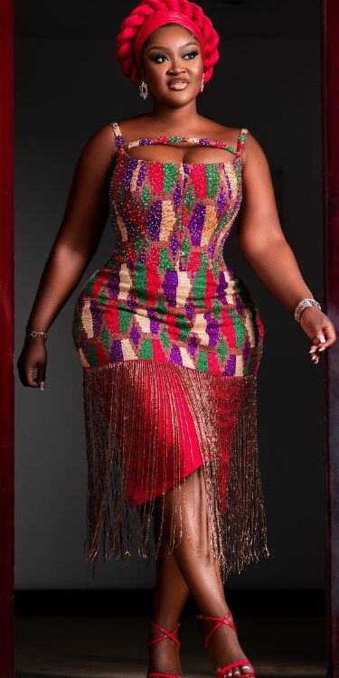 Simple Kente Dress Styles