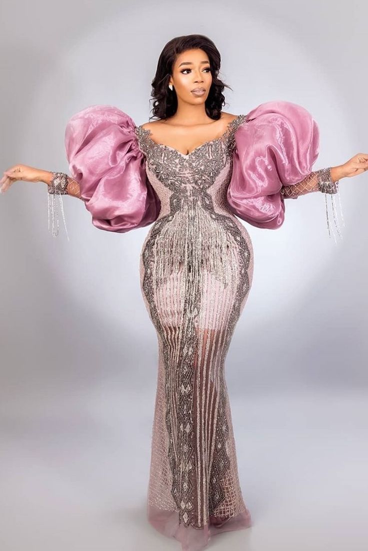 Long Sequence Gown Styles 