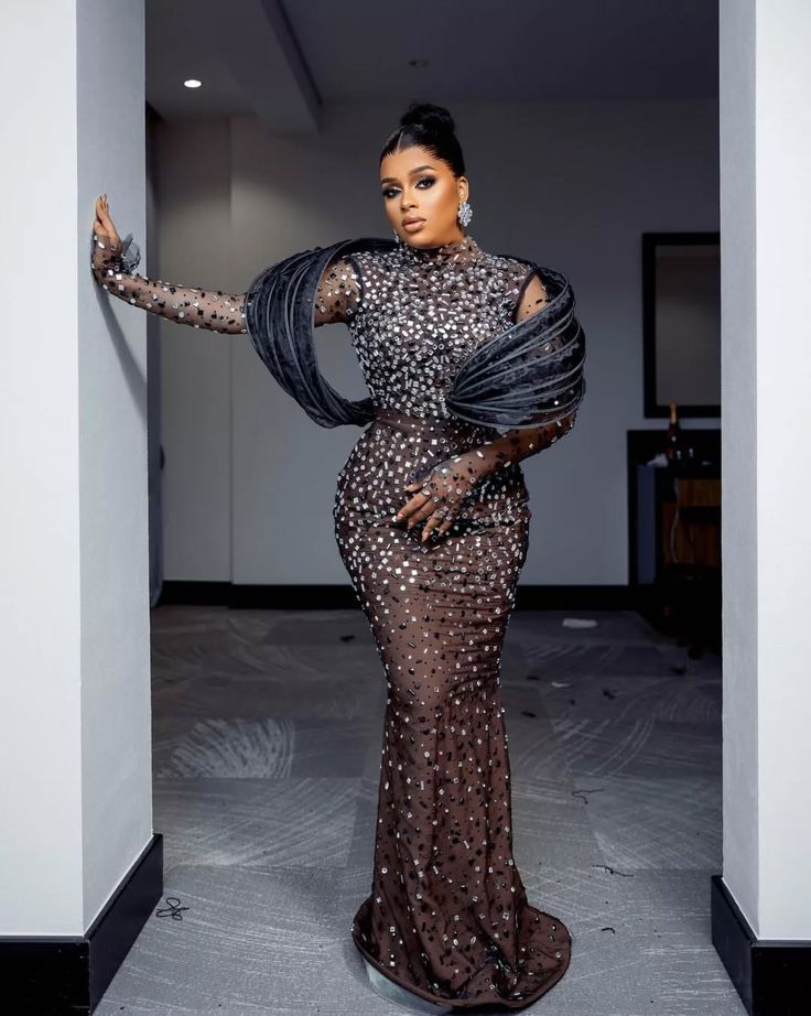 Long Sequence Gown Styles 