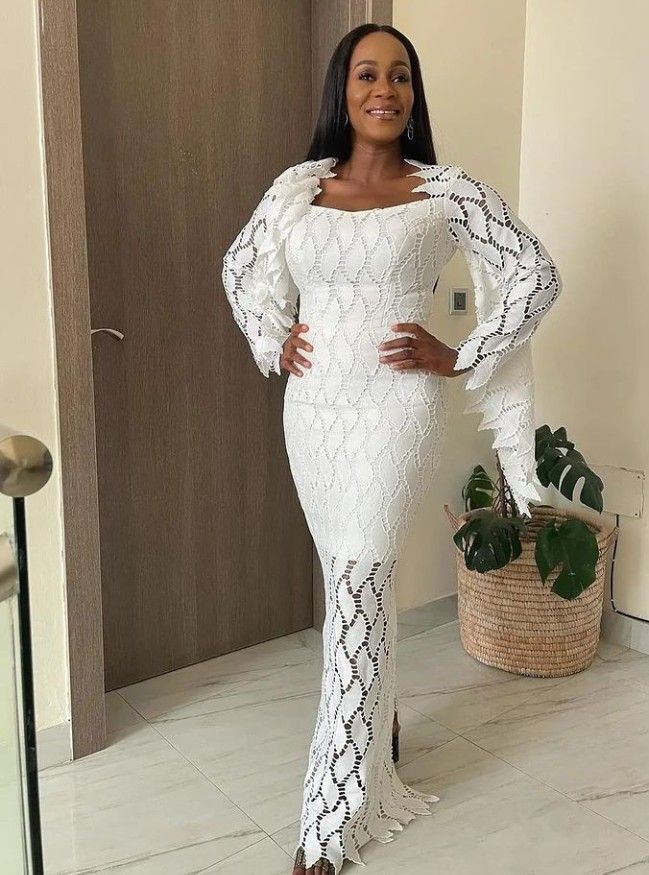 Cord Lace Gown Styles for Ladies 
