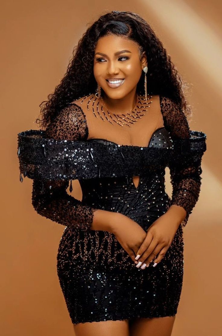 Short Gown with Sequence 