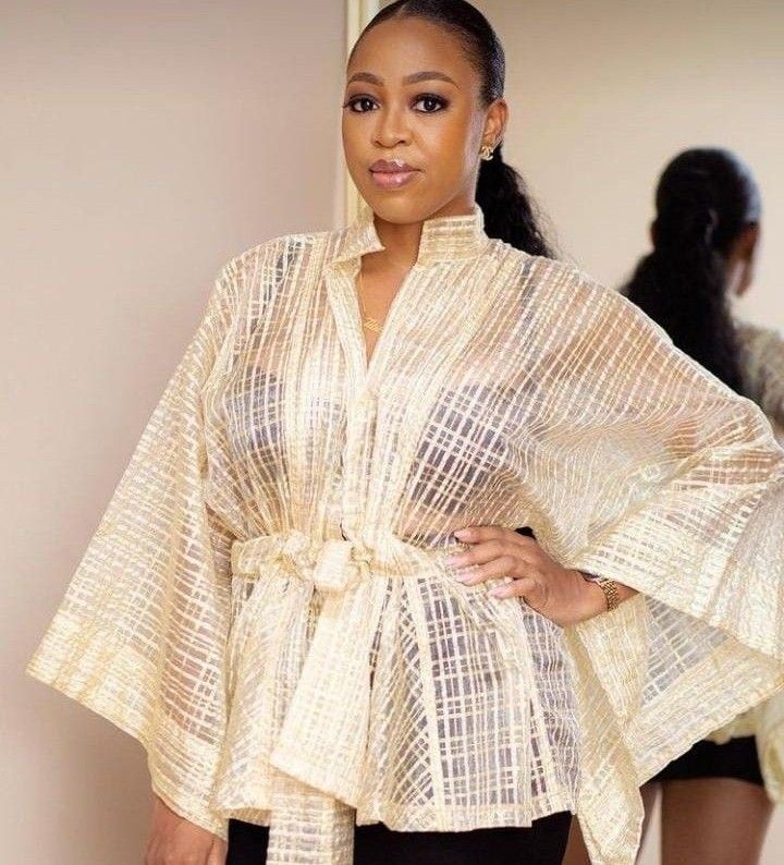 Organza Top Styles with Pencil Skirt 
