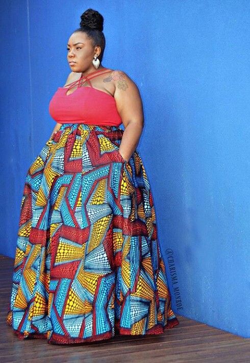 Big Tummy Ankara Styles for Fat Ladies 