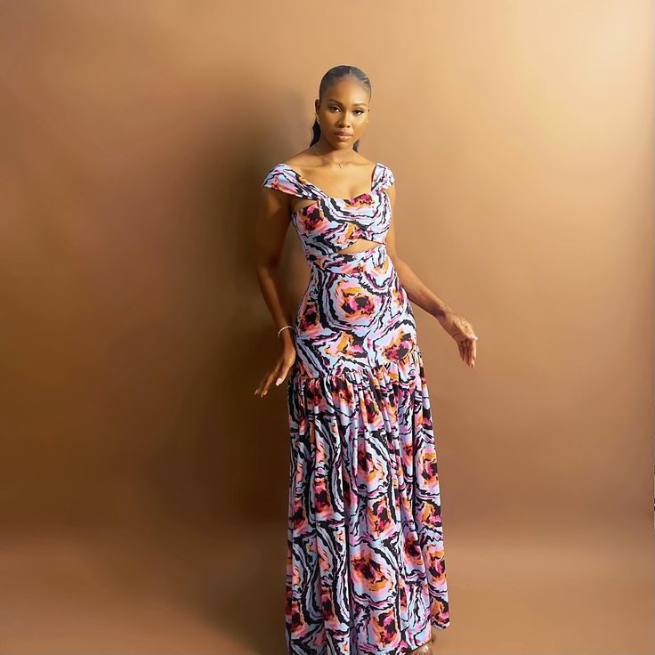 Flowered Crepe Material Styles 