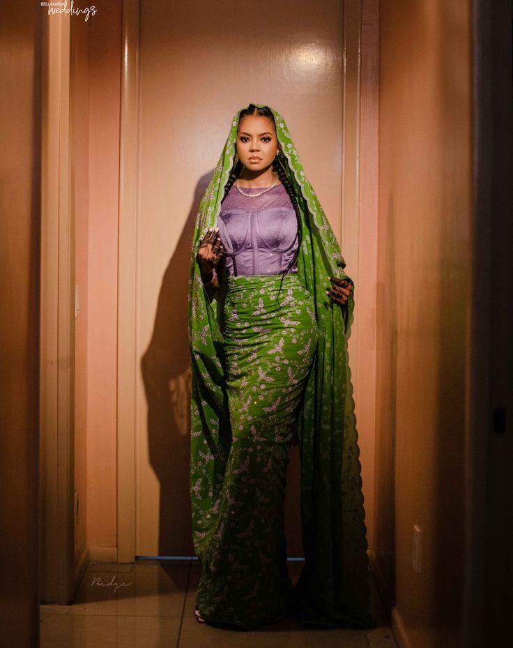 Hausa Traditional Wedding Attire for Ladies 