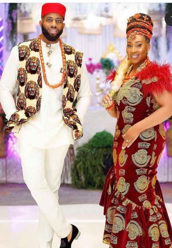 Simple Igbo Traditional Wedding Attire 