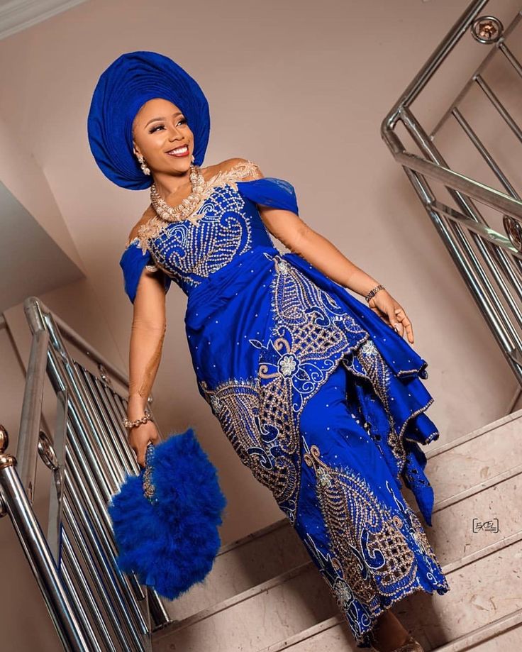 Lace Styles for Yoruba Bride 