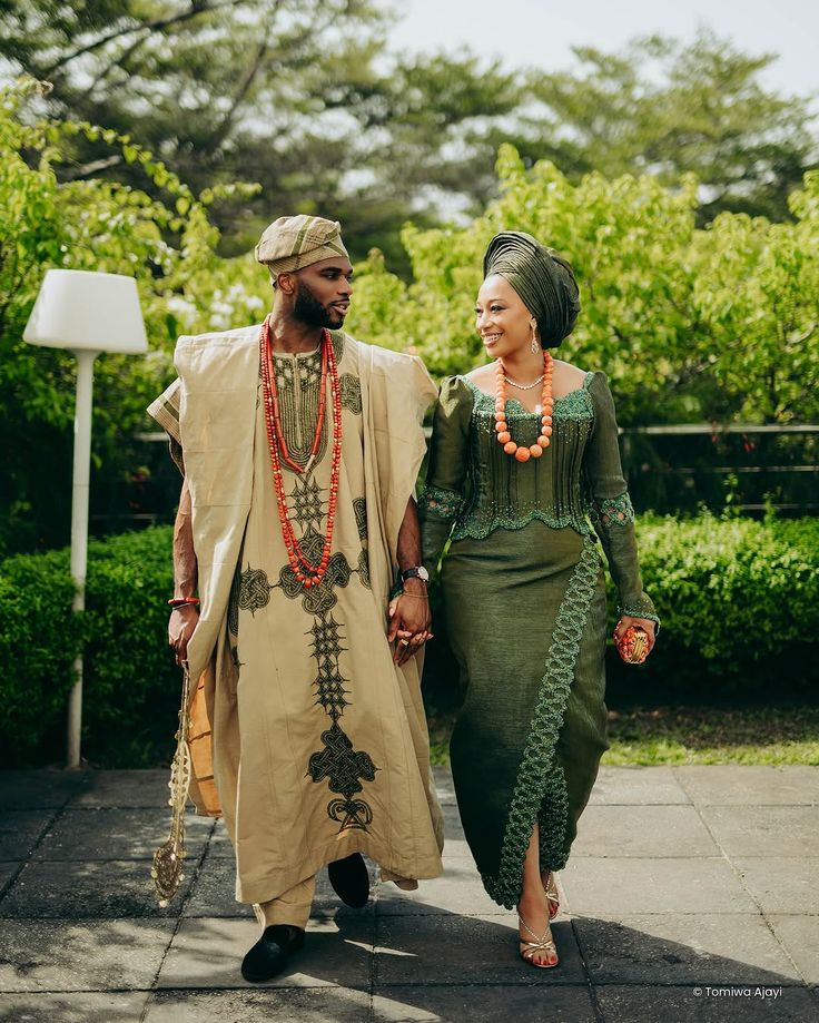 Yoruba Traditional Wedding Attire for Couples