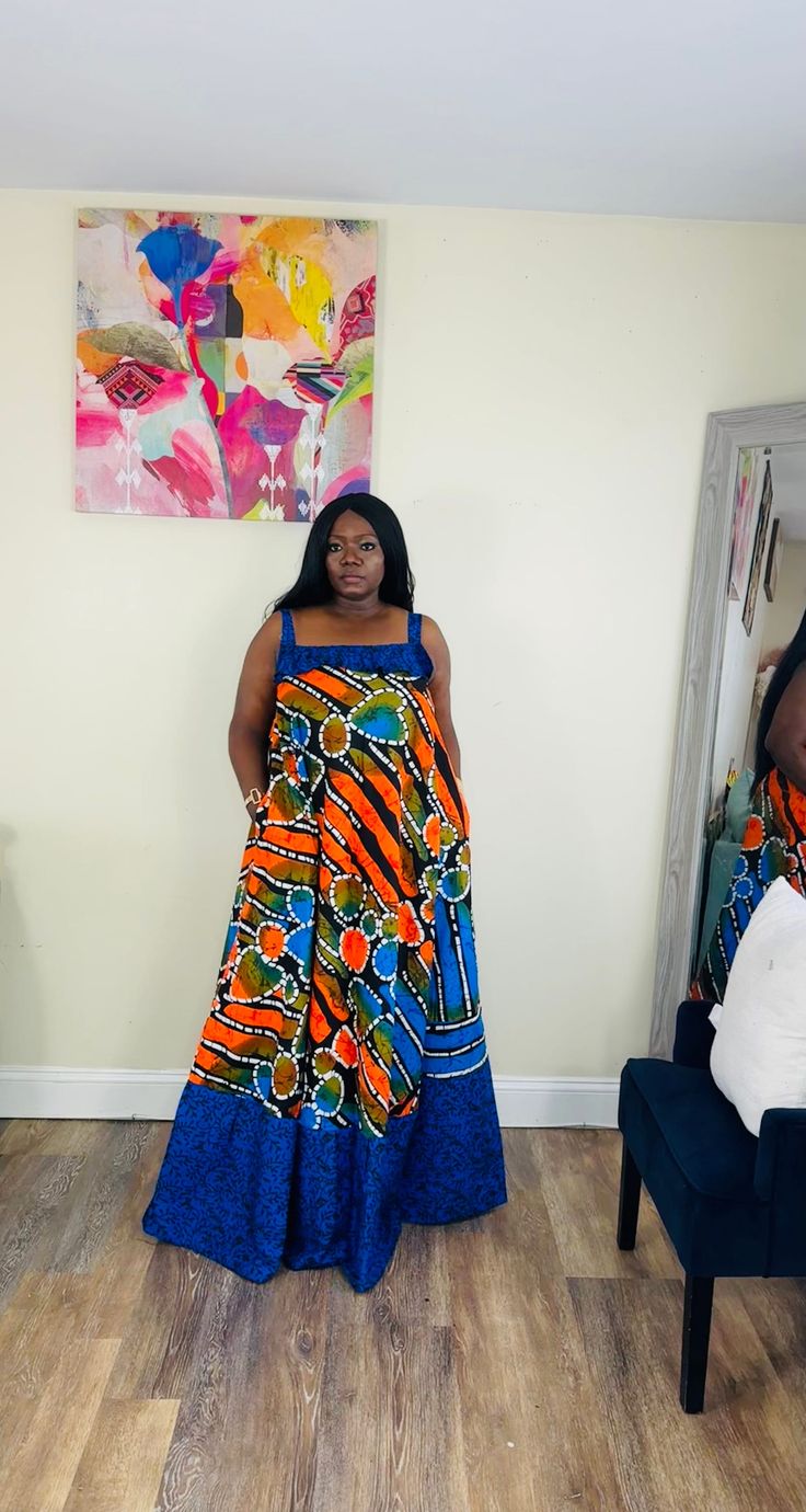 Ankara Sleeveless Gowns For Women