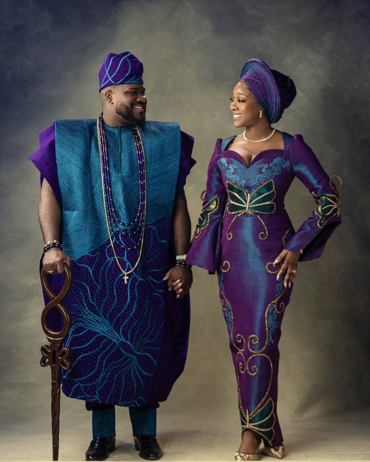 Yoruba Traditional Wedding Attire for Couples