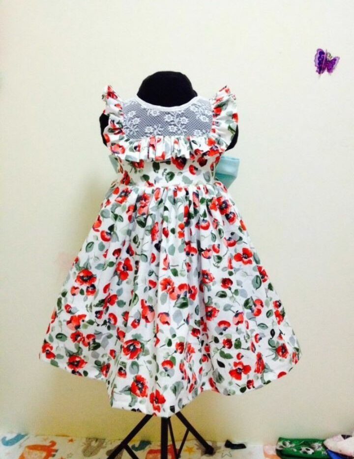 Simple Flay Gown Styles for Children 