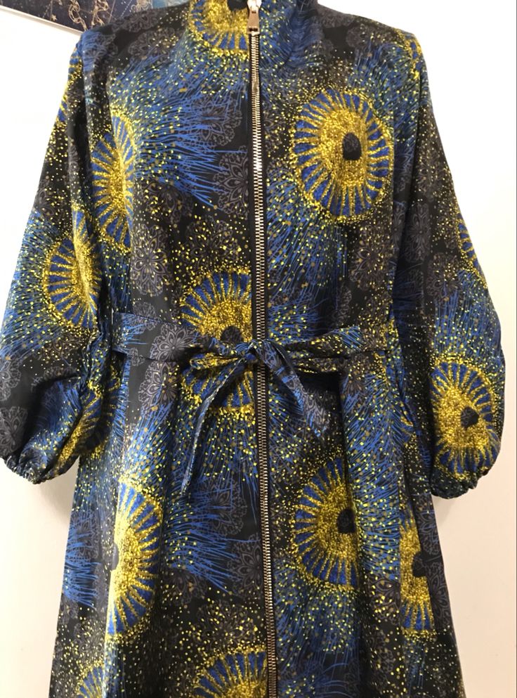 Front Zipper Ankara Styles for Breastfeeding 