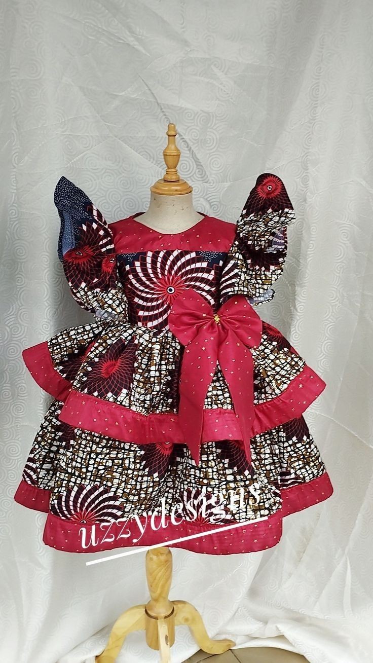 Flay Gown with Ankara 