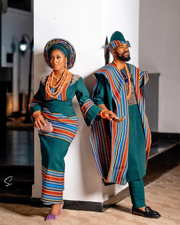 Yoruba Traditional Wedding Attire for Couples