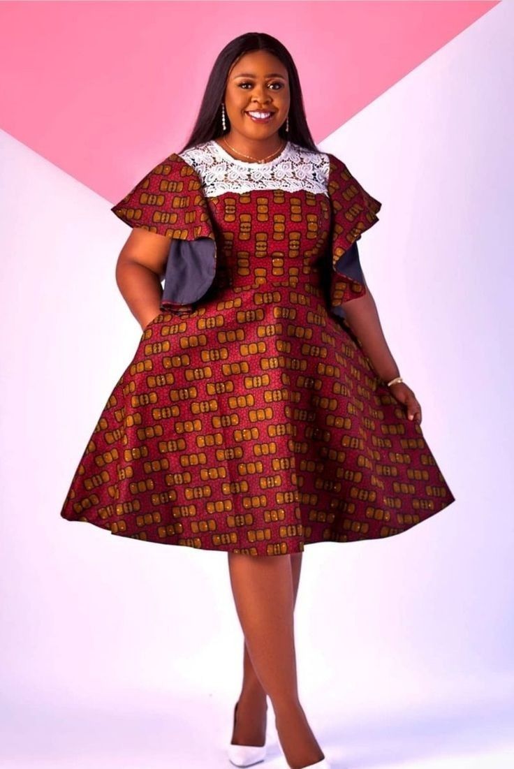 Ankara Flay Gown Ideas for Slim Ladies 