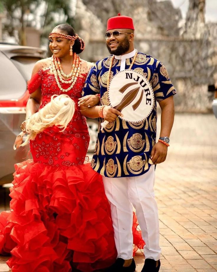Simple Igbo Traditional Wedding Attire 