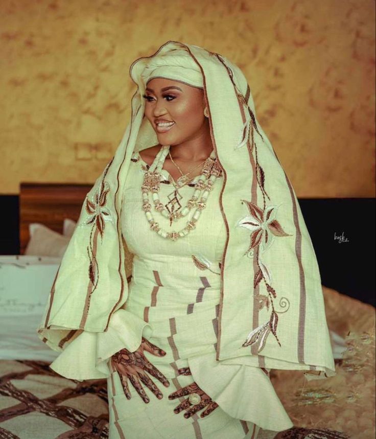 Hausa Traditional Wedding Attire for Ladies 