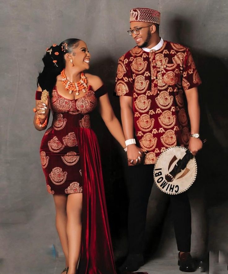 Simple Igbo Traditional Wedding Attire 