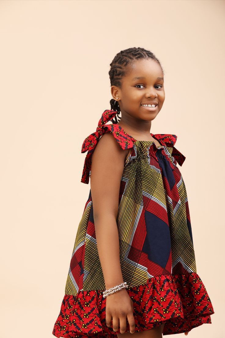 Flay Gown with Ankara 
