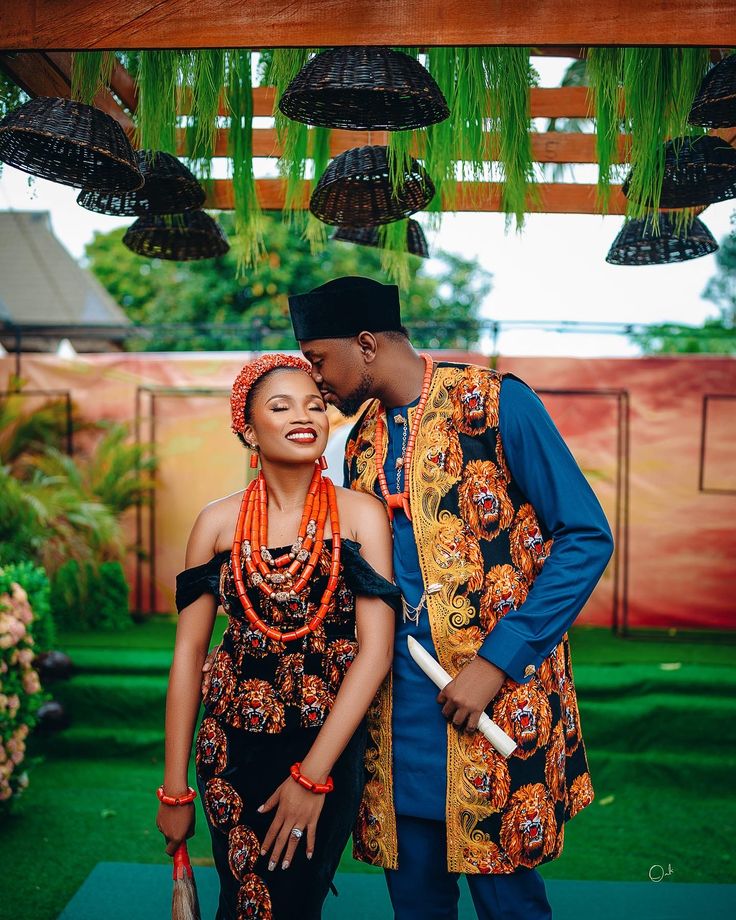 Simple Igbo Traditional Wedding Attire 
