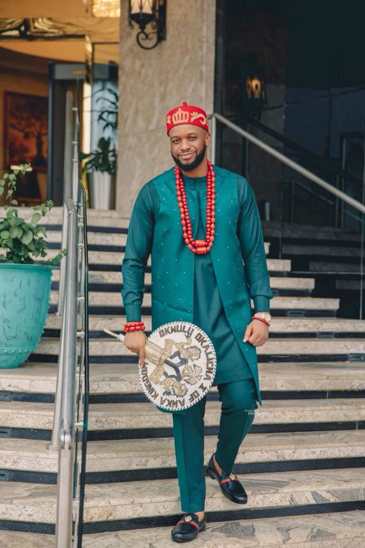 Igbo Traditional Wedding Attire for Men 