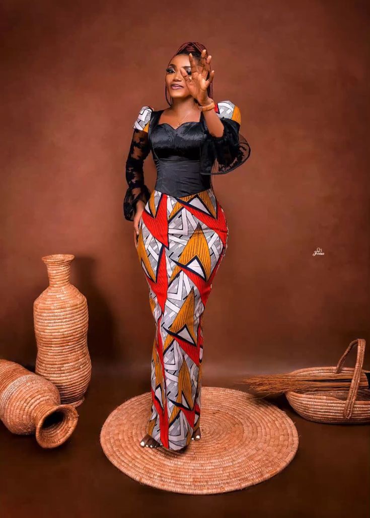 Simple Ankara Styles for Slim Ladies 