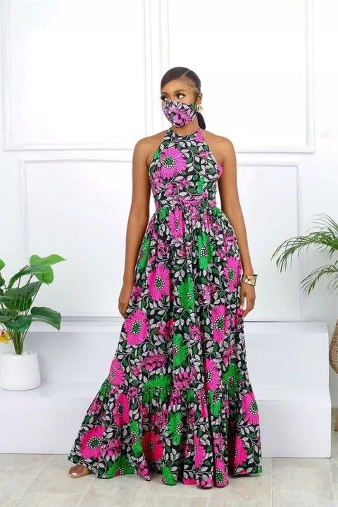 Sleeveless Ankara Long Gown Ideas