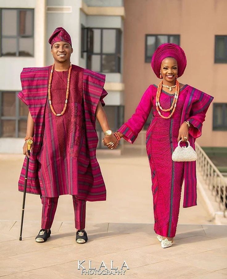 Yoruba Traditional Wedding Attire for Couples