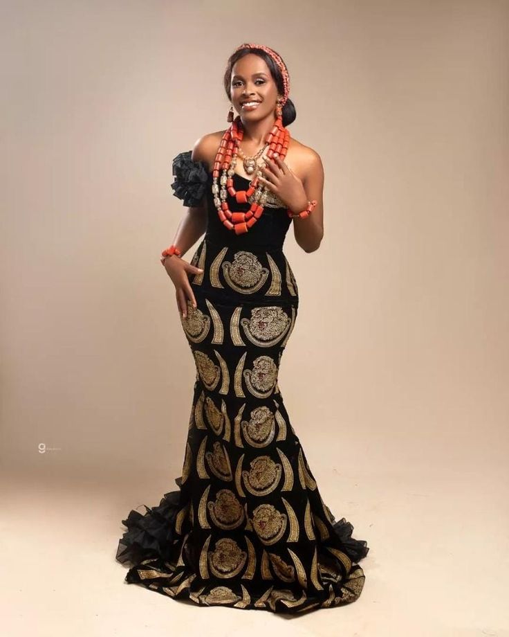 Simple Igbo Traditional Wedding Attire 