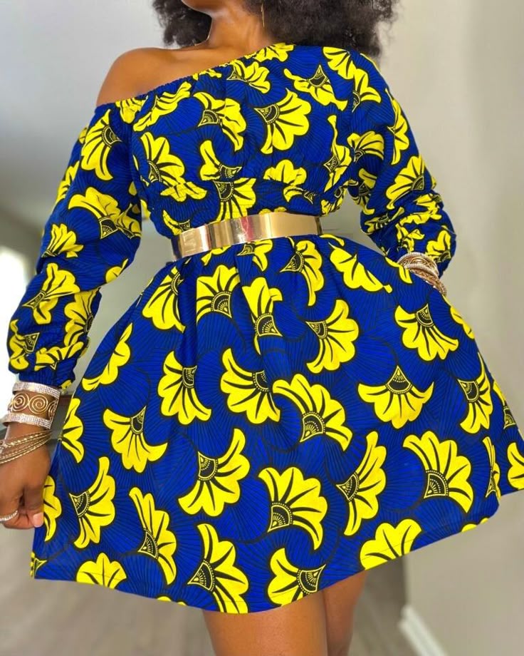 Ankara Flay Gown Ideas for Slim Ladies 