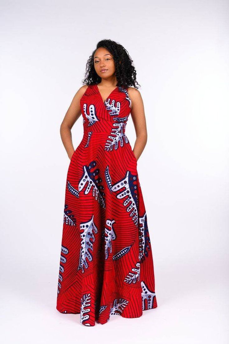 Simple Gown With Ankara 