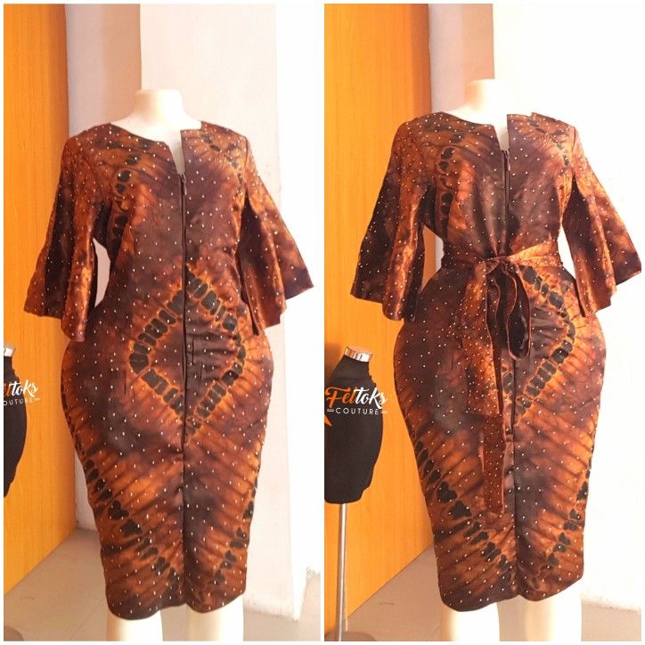 Front Zipper Ankara Styles