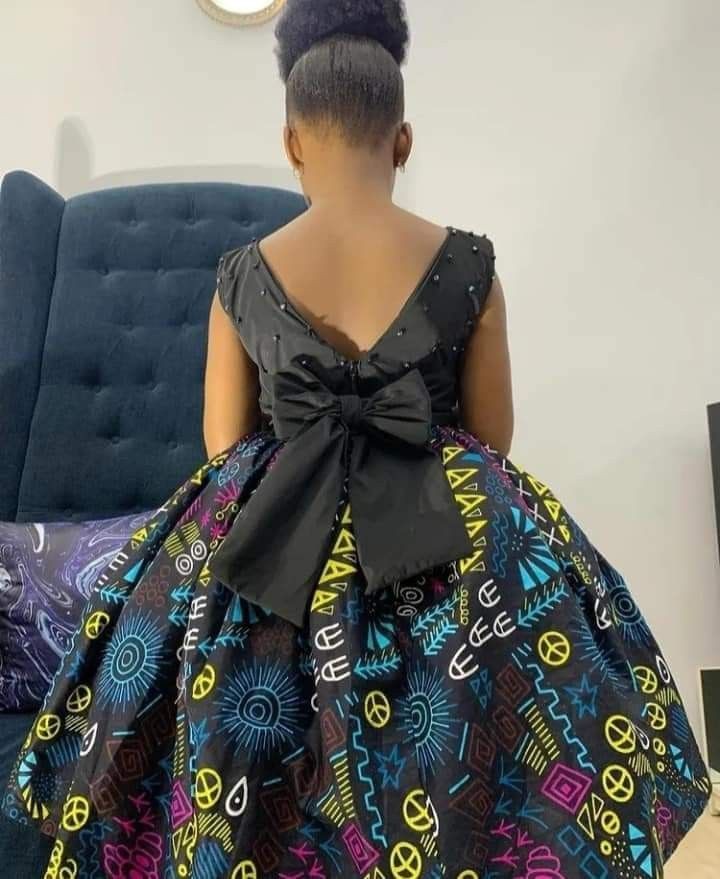 Simple Flay Gown Styles for Children 
