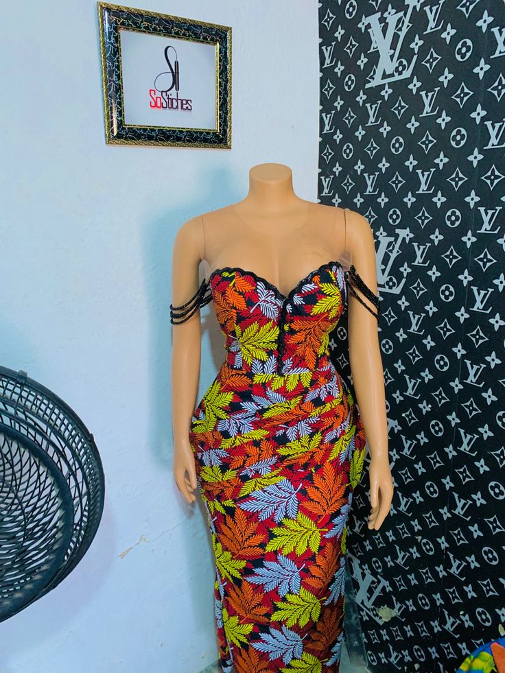 Ankara Sleeveless Gowns For Women