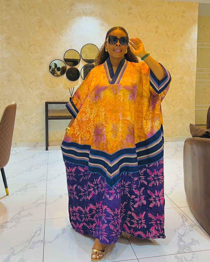 Long Adire Gown Ideas 