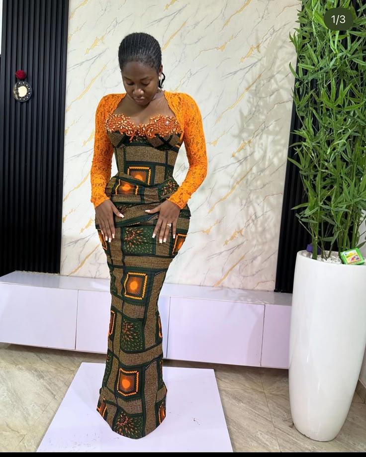 Latest Corset Ankara Styles 