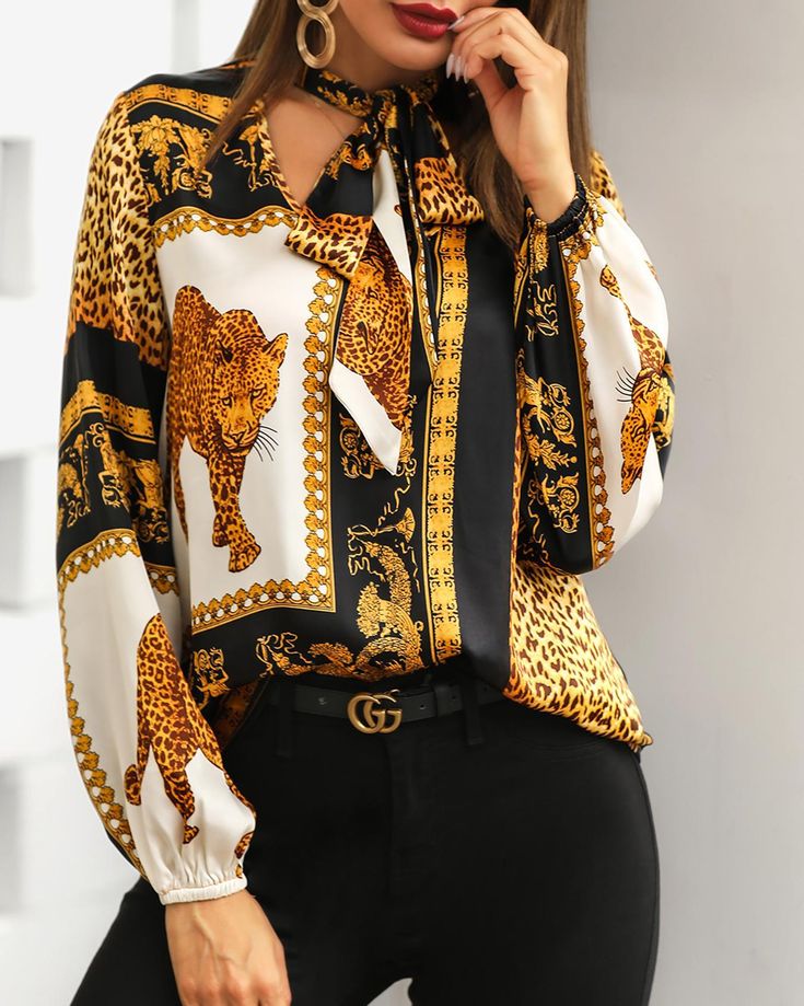 Long-Sleeve Vintage Shirts for Ladies 