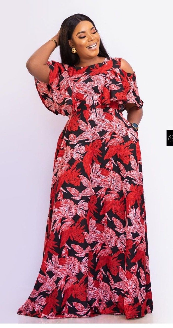 Long Dress Styles for Big Tummy Mothers 