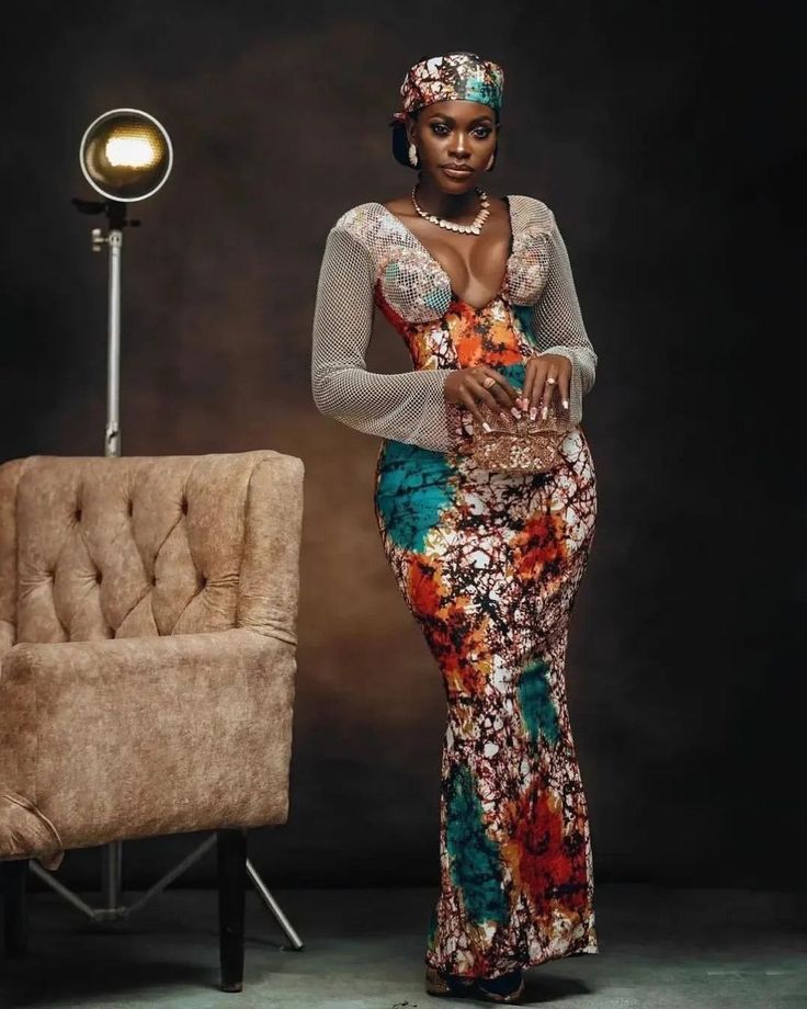 Adire Gown Style for Wedding 