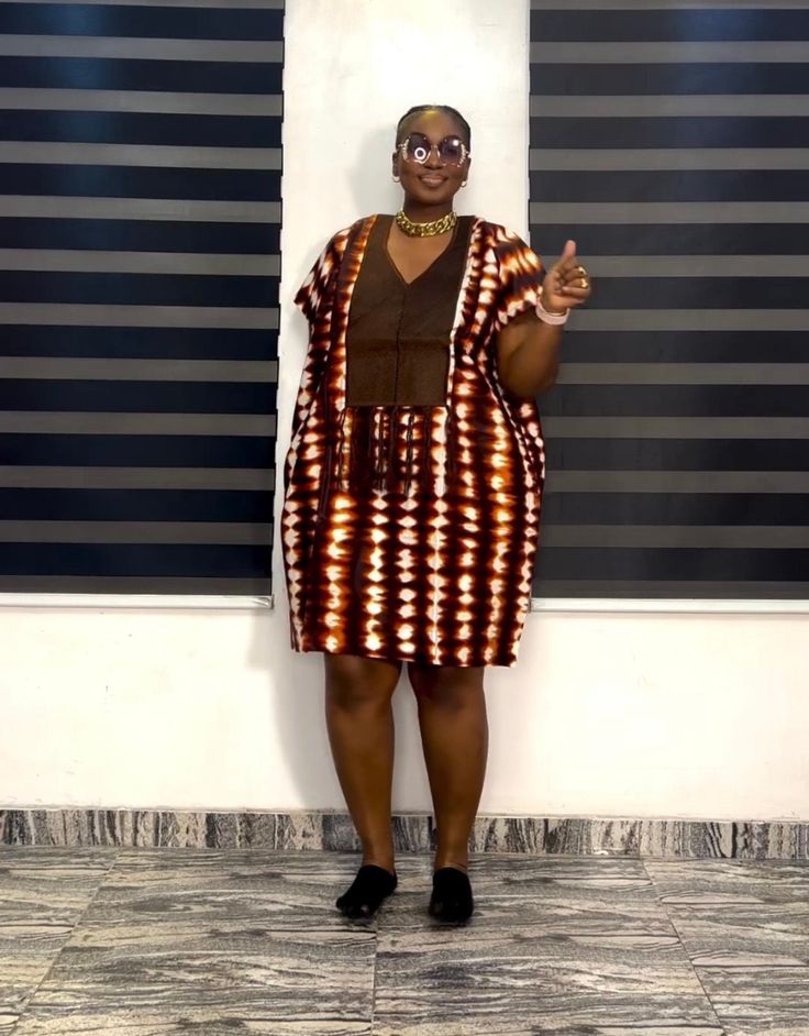 Short Adire Gown Styles 