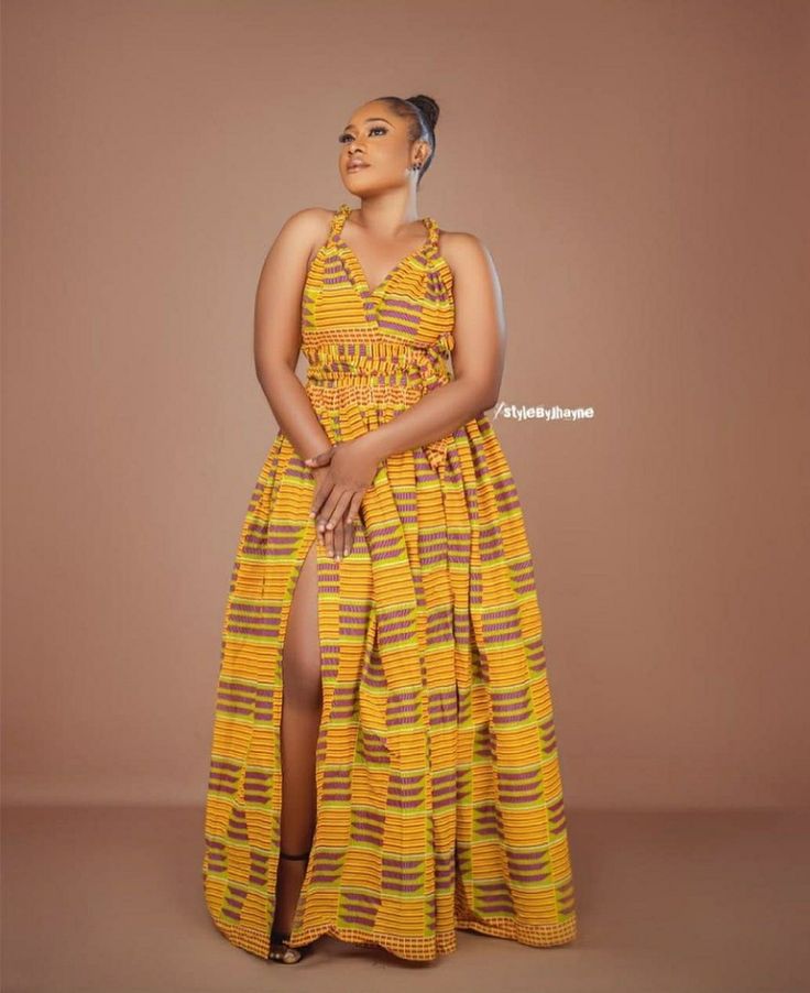 Ankara Flay Gown Ideas for Pregnancy 