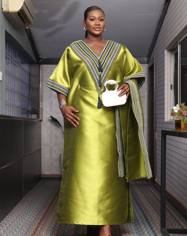Simple Mikado Bubu Gown Styles for Ladies