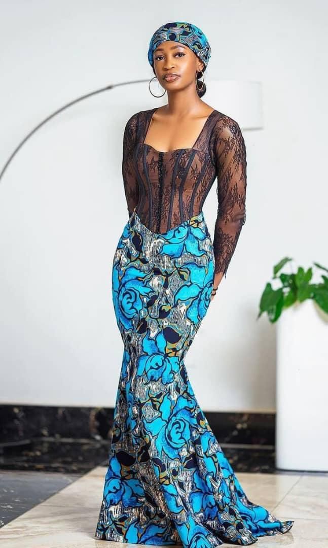 Latest Corset Ankara Styles 