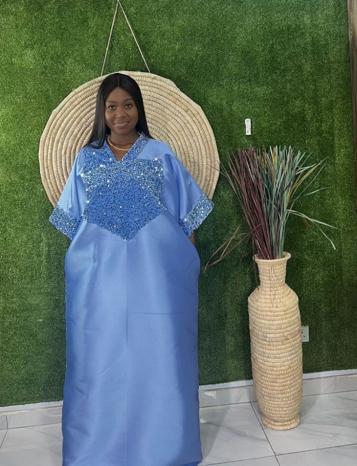 Simple Mikado Bubu Gown Styles for Ladies